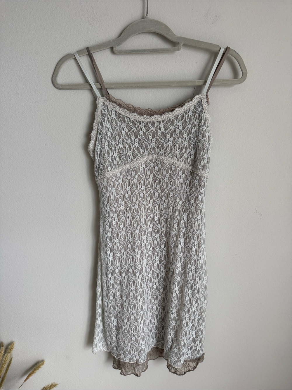 Y2K Dress Bundle XS – Atlantic State Floral Puff Sleeve Mini Dress + Lace Slip - Picture 6 of 15